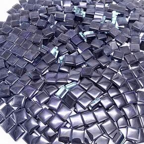500G/ 1.1LB Bulk Crystal Mosaic Tiles, Assorted Color Opaque Mosaic Glass Crafts Supplies Handmade Crafts for DIY Picture Coaster Home Kitchen Bathroom Mosaic Decoration(0.4x0.4 inch,Blue Series)
