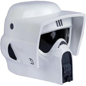 White Resin Helmet for Adults with Black Full Face Mask Cosplay Cotume Men Collectibles