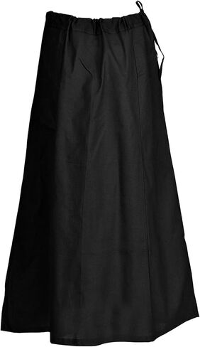 Indian Trendy Sari Petticoat Cotton Stitched Adjustable Waist Saree Underskirt Lining Skirt in Saudi Arabia