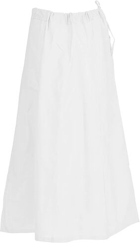 Indian Trendy Sari Petticoat Cotton Stitched Adjustable Waist Saree Underskirt Lining Skirt in Saudi Arabia