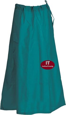 Indian Trendy Sari Petticoat Cotton Stitched Adjustable Waist Saree Underskirt Lining Skirt in Saudi Arabia