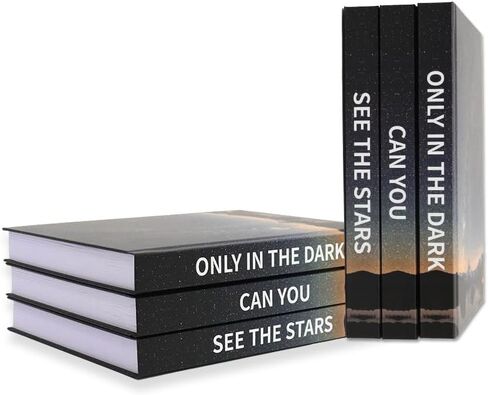 كتب زخرفية لديكور المنزل - 3 قطع من كتب زينة الشاي للأرفف، كتب طاولات القهوة ديكور بغلاف صلب مع 280 صفحة فارغة - ديكور كتب صناعي لرف الكتب، الرف، طاولة القهوة والمدفأة in Saudi Arabia