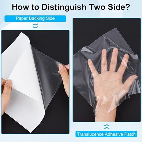 مكواة Simthread على رقعة لاصقة للنسيج على الوجهين، 30 قطعة من ورق الغراء الذائب بالحرارة للكي، مكواة توصيل قابلة للانصهار مقاومة للماء على ورق لصق النقل للملابس، حقيبة DIY (8 × 8 بوصة) in Kuwait