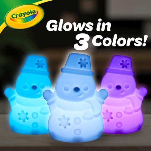Crayola Light-Ups - Snowman, Light Up Snowman Toy, Reusable Coloring Toy, Light Up Snowman Decoration for Indoors, for Kids in Saudi Arabia
