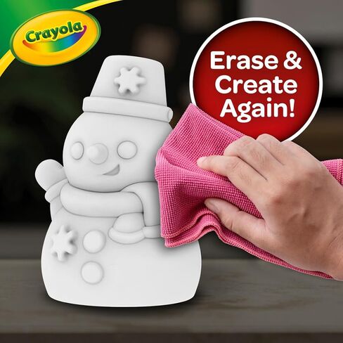 Crayola Light-Ups - Snowman, Light Up Snowman Toy, Reusable Coloring Toy, Light Up Snowman Decoration for Indoors, for Kids in Saudi Arabia