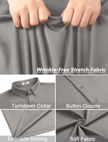 COOFANDY Mens Long Sleeve Button Dwon Knit Shirt Jackets Causal Lightweight Overshirts Stretch Shirts Shackets in Saudi Arabia
