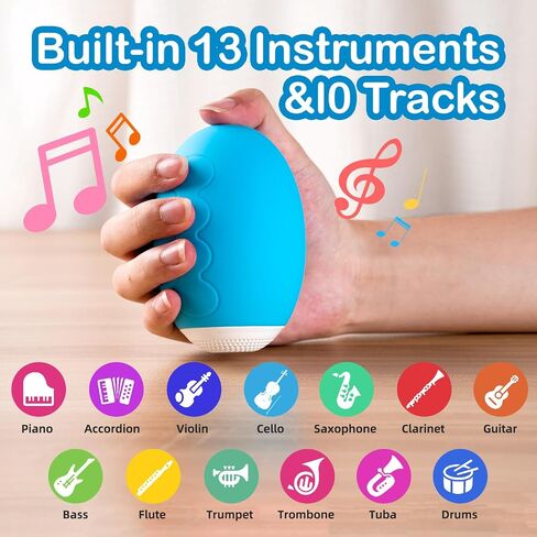 Electronic Thumb Piano,Electronic Handy Piano for Music Beginner, 5-Keys 13 Kinds of Musical Instruments Pocket Piano,Portable Educational Piano Keyboard Finger Piano, Gift for Kids and Adults in Saudi Arabia