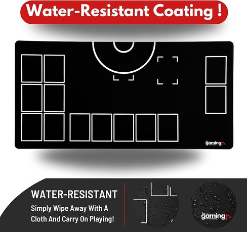 The Gaming Mat Company Single Player Compatible Pokemon Playmat for Pokemon Cards - 28.3" x 14.2" Battle Play Mat for Pokemon Game - Black & White Pokemon TCG Playmat for Pokemon Trading Card Games in Kuwait