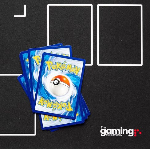 The Gaming Mat Company Single Player Compatible Pokemon Playmat for Pokemon Cards - 28.3" x 14.2" Battle Play Mat for Pokemon Game - Black & White Pokemon TCG Playmat for Pokemon Trading Card Games in Kuwait