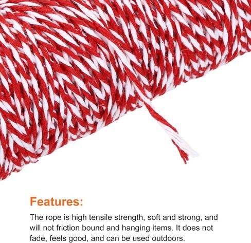 MECCANIXITY Cotton Rope Twisted Braided Rope Cord, Multicolored 50m/55 Yard 1.5mm Dia for Wall Hanging, Plant Hanger, Knitting, Macrame Knotting in Saudi Arabia