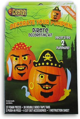 Halloween Pirate Pumpkin Decorating Kit - Decorate 2 Pumpkins! in Kuwait