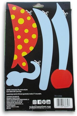 Halloween Pirate Pumpkin Decorating Kit - Decorate 2 Pumpkins! in Kuwait