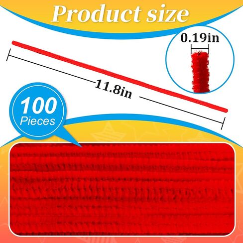 100PCS Black Pipe Cleaners,Pipe Cleaners Craft Bulk,Black Pipe Cleaners for Hair in Kuwait