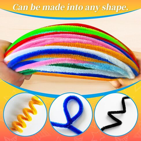 100PCS Black Pipe Cleaners,Pipe Cleaners Craft Bulk,Black Pipe Cleaners for Hair in Kuwait