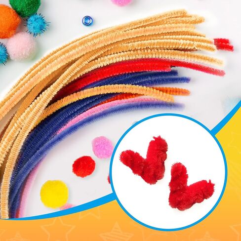 100PCS Black Pipe Cleaners,Pipe Cleaners Craft Bulk,Black Pipe Cleaners for Hair in Kuwait