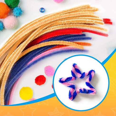 100PCS Black Pipe Cleaners,Pipe Cleaners Craft Bulk,Black Pipe Cleaners for Hair in Kuwait
