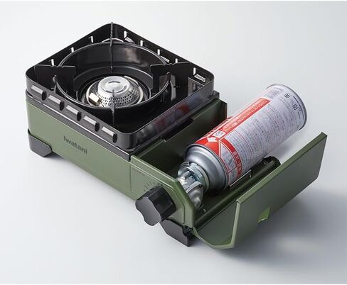 موقد كاسيت Iwatani Tough Maru Jr، صنع في اليابان، آمن للاستخدام في الفرن الهولندي، أسود in Kuwait