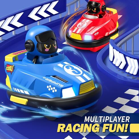 2 Pack RC Cars Toys for Ages 2-4 Toddlers|Remote Control Bumper Cars Toys for Ages 5-7 Kids|Birthday Gift for 3 4 5 6 7 8 Year Old Boys with goalmouth in Kuwait