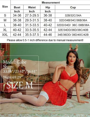 Avidlove Sexy Lingerie Sets Underwire Babydoll Garter Lingerie with Lace Skirt (No Stocking) in Saudi Arabia