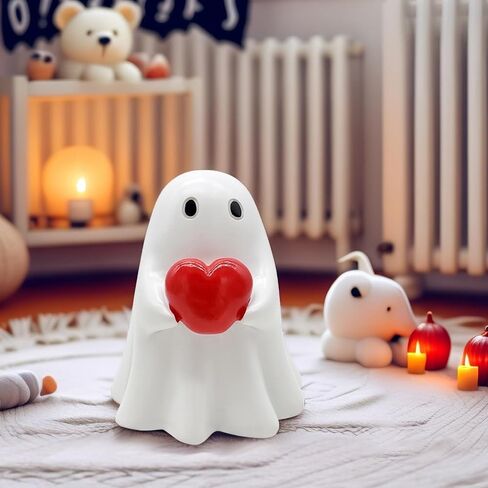 Middle Finger Ghost, Cute Ghost Statue, Halloween Ghost Decoration, Ghost Statue, Finger Ghost Sculpture, Humorous Desktop Art Piece, Home Decor in Saudi Arabia