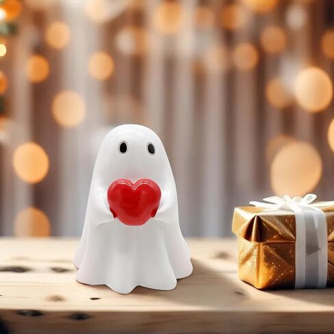 Middle Finger Ghost, Cute Ghost Statue, Halloween Ghost Decoration, Ghost Statue, Finger Ghost Sculpture, Humorous Desktop Art Piece, Home Decor in Saudi Arabia