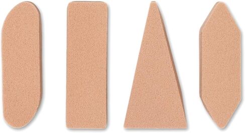 اسفنجات فنية ناعمة من Colorfin PP61100، متنوعة، 4 عبوات in Kuwait