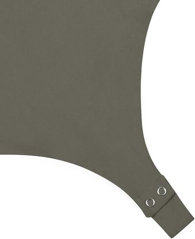 REORIA Womens Trendy Sexy Sweetheart Neck Double Lined Layering Long Sleeve Body Suit Going Out Bodysuits Tops in Kuwait