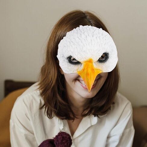 STOBOK Cosplay Eagle Mask قناع النسر أقنعة أزياء الهالوين أقنعة الطيور التنكرية أقنعة تنكرية أقنعة الهالوين أقنعة تنكرية قناع أبيض Pu The Bird Man in Saudi Arabia