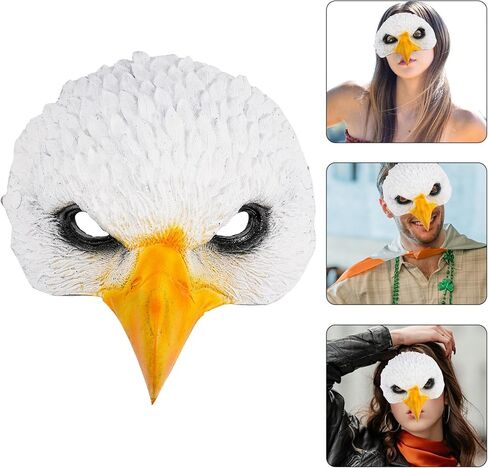 STOBOK Cosplay Eagle Mask قناع النسر أقنعة أزياء الهالوين أقنعة الطيور التنكرية أقنعة تنكرية أقنعة الهالوين أقنعة تنكرية قناع أبيض Pu The Bird Man in Saudi Arabia