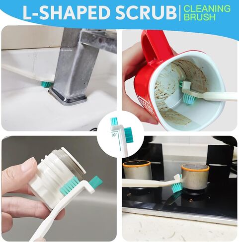 Small Detailing Cleaning Brushes for Small Spaces,Crevice Cleaning Tools for Keyboard Bottle Window Groove Car Gap,Scrub Cleaner Supplies for Shower Toaster Tub Baseboard Sink Grout Oven Juicer in Saudi Arabia