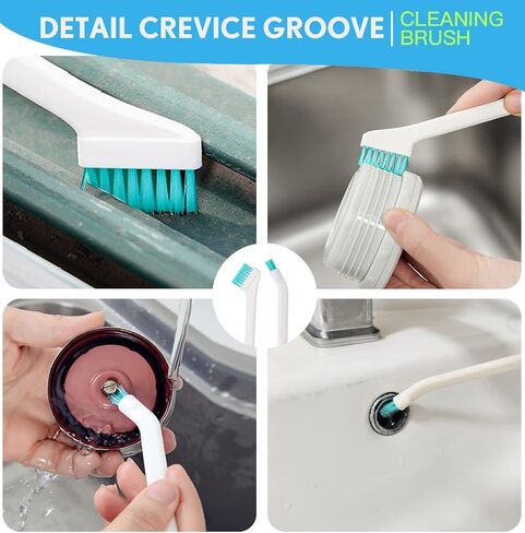 Small Detailing Cleaning Brushes for Small Spaces,Crevice Cleaning Tools for Keyboard Bottle Window Groove Car Gap,Scrub Cleaner Supplies for Shower Toaster Tub Baseboard Sink Grout Oven Juicer in Saudi Arabia