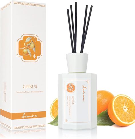 Reed Diffuser Set, Lime Scent Oil Diffuser, 6.76 fl oz (200 ml) Home Fragrance Diffuser with Reed Sticks, Air Fresheners for Home, Bathroom Shelf Decor in Kuwait