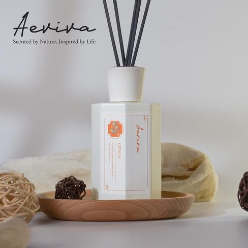 Reed Diffuser Set, Lime Scent Oil Diffuser, 6.76 fl oz (200 ml) Home Fragrance Diffuser with Reed Sticks, Air Fresheners for Home, Bathroom Shelf Decor in Kuwait