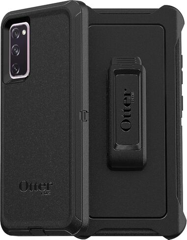 OtterBox Samsung Galaxy S20 FE 5G (FE ONLY - Not compatible with other Galaxy S20 models) Defender Series Case - BLACK, rugged & durable, with port protection, includes holster clip kickstand in Saudi Arabia
