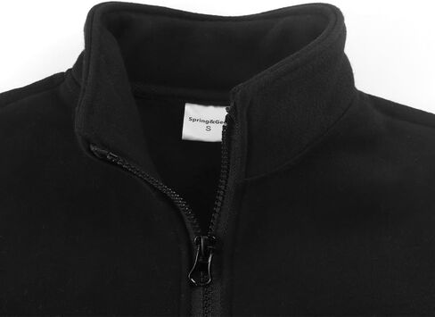 Spring&Gege Boys Full Zip Fleece Hoodless Hoodies Mock Neck Sweatshirts Kids Zip Up Jackets in Saudi Arabia
