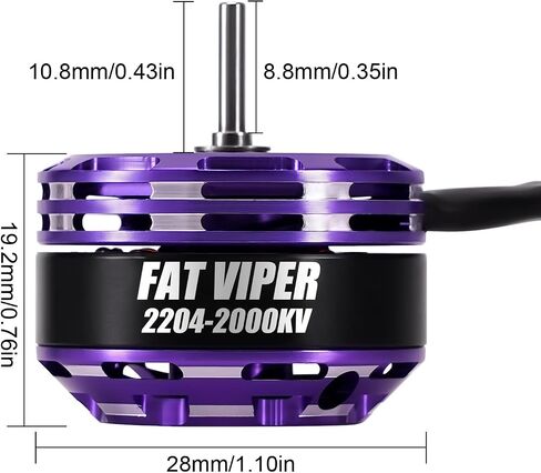 INJORA Fat Viper 2204 2400KV Brushless Outrunner Motor for TRX4M 1/18 RC Upgrade in Saudi Arabia