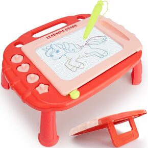 لوحة رسم مغناطيسية، ألعاب لوحة رسومات الشعار المبتكرة للأطفال الصغار للأعمار من 2 إلى 4 سنوات، لوحة رسم ألعاب رسم تعليمية للأطفال الصغار 1-3 أقراص، هدايا عيد الميلاد الأولى للأطفال الأولاد من عمر 1 2 3 4 سنوات (أزرق) in Kuwait