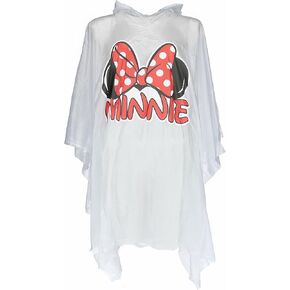 Disney Women's Minnie Mouse Ears Rain Poncho, Clear, Clear, Size One Size