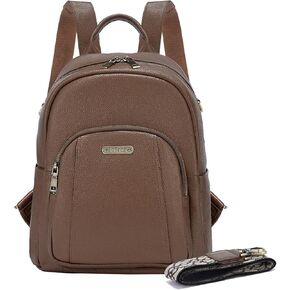 Blofinche Genuine Leather Backpack Purse for Women with Shoulder Strap Small Convertible Daypack Handbag for Lady Work Casual