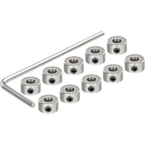 MECCANIXITY 10Pcs Landing Gear Stopper 4.05 x 9mm/0.16"x 0.35" Plane Wheel Collar Block with Wrench for RC Airplane Model Remote Aircraft