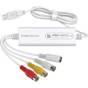 VIXLW 4K USB 2.0 Video Capture Card- Pro+ Version VHS to Digital Converter 1080P 30Hz, Suitable for Mac OS,Android, WinXP/7/8/10 One Touch VHS VCR TV to DVD