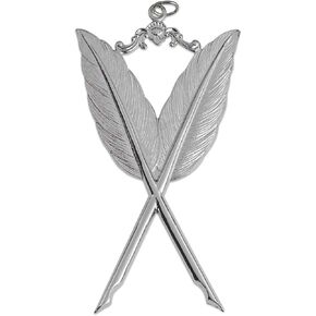 Secretary Blue Lodge Masonic Officer Jewel - [Silver]