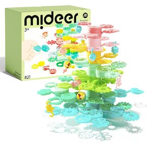 MiDeer Educational Balance Blocks 82 Piece Set, Creative Stacking Game for Kids Ages 3+, Montessori Preschool Toys, Enhancing Problem-Solving and Family Bonding, Birthday Gift for Boys and Girls