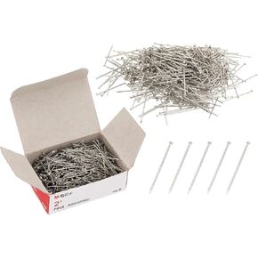 M&G 5 Pack Straight Pins, 1 Inch Sewing Pins Straight Pins Sewing Stick Pins Flat Head Rust-Proof Steel for Sewing Fabric Crafts Dressmaker, Silver Tone
