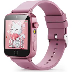 Kids Watches for Girls Toys Age 4-12, ZUODUN Smart Watch for Kids with Camera, 26 Puzzle Games, Alarm Clock, Pedometer, Audiobook, Learn Card, Kids Smart Watch Birthday Gift for 8 9 10 Year Old Girl