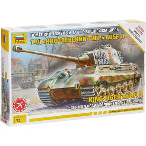 Zvezda 5023-1/72 German King Tiger Ausf B Henschel Turret Heavy Tank (Snap)