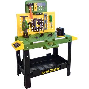 John Deere Kids Workbench, Power Tools Workshop, Build Your Own Toy Tool Box with 39 Realistic Toy Tools and Accessories, 5+