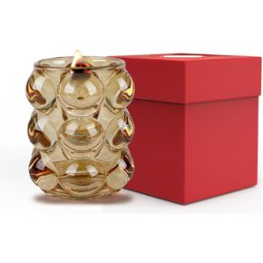 Jasmine Scented Candles, Multi Purpose Creative Transparent Crystal Glass Jar Candles Gifts for Women or Add Fragrance to Your Daily Life, Work and Sleeping