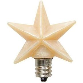 for 1.5" Silicone Star Bulb - 3 Watt Candelabra Bulb - Warm Cream Color Light - Veryn Supplier for Home Décor Candle Holders & Accessories in Saudi Arabia