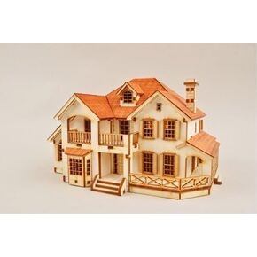 Wooden Garden House Model Kit